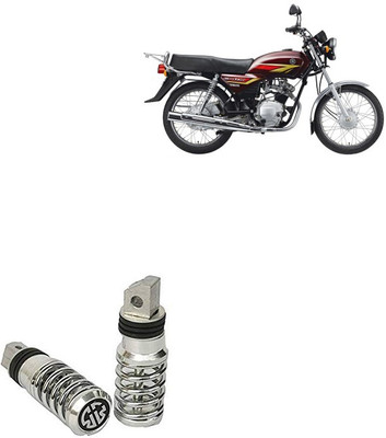 SEMAPHORE Spring Style Silver Metal Motorcycle Footrest For Yamaha Crux Foot Rest(Silver)