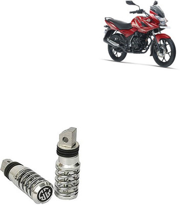 SEMAPHORE Spring Style Silver Metal Motorcycle Footrest For Bajaj Discover 150 S Foot Rest(Silver)