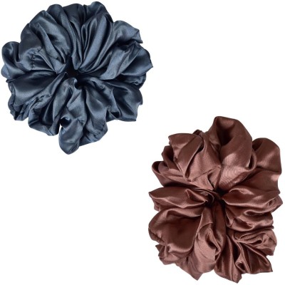 NNR VOLUMIZER HAIR SCRUNCHIES Rubber Band(Grey, Brown)