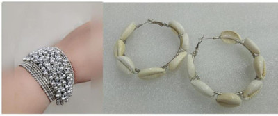 JewMe Metal, Copper, Alloy Silver, White Jewellery Set(Pack of 1)