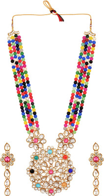 CATALYST Alloy Gold-plated Multicolor Jewellery Set(Pack of 1)