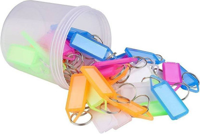 NOZOMI Office/Home Multicolor Keychains With Writing Paper Slip Inside ( 150 PCS ) Key Chain