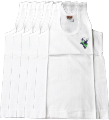 ALFA Vest For Boys & Girls Pure Cotton(White)