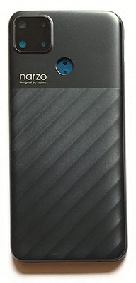 Unique4Ever realme Narzo ( 30A ) With Camera Lens & Side Volume Power Buttons Back Panel(Laser Black)