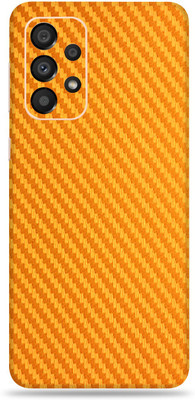 SkinoMania Samsng Glx A33(5G) Mobile Skin(Golden Carbon Fiber)