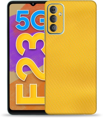 OggyBaba Samsung Galaxy F23 5g, Carbon Fiber Yellow Mobile Skin(Yellow)