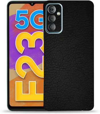 OggyBaba Samsung Galaxy F23 5g, Leather Black Mobile Skin(Black)