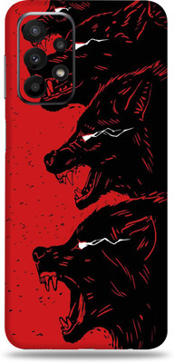 WeCre8 Skin's Samsung Galaxy A23 5G, Red Wolf Mobile Skin(Multicolor)