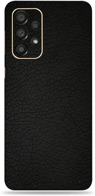 WeCre8 Skin's Samsung Galaxy A33 5G, Black Leather Mobile Skin(Black)