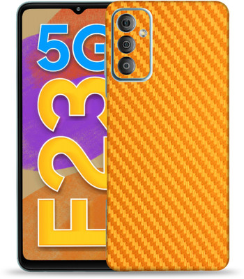 OggyBaba Samsung Galaxy F23 5g, Carbon Fiber Golden Mobile Skin(Golden)