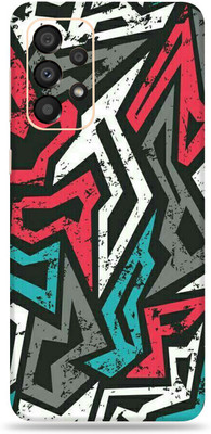SkinoMania Samsng Glx A33(5G) Mobile Skin(Multicolor Abstract Mad Angle)