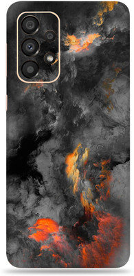 SkinoMania Samsng Glx A33(5G) Mobile Skin(Multicolor Black Clouds)