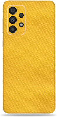SkinoMania Samsng Glx A33(5G) Mobile Skin(Yellow Carbon Fiber)