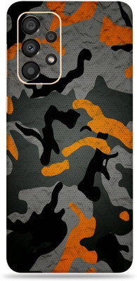 SkinoMania Samsng Glx A33(5G) Mobile Skin(Multicolor Orange Camo)