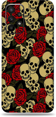SkinoMania Samsung Galaxy A23(5G) Mobile Skin(Multicolor Skull & Roses)