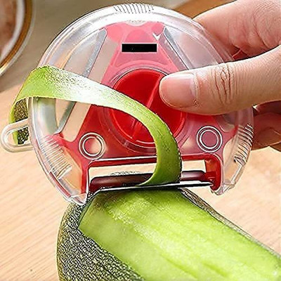 SAJAG Vegetable Fruit Peeler for Kitchen 3 in 1 Multi-Function Tool Kitchen Gadget Y Shaped Peeler(Multicolor)