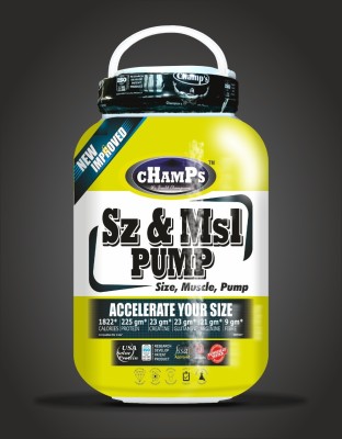 CHAMPS NUTRITION SZ & MSL PUMP 6 LBS Weight Gainers/Mass Gainers(3 kg, chocolate)