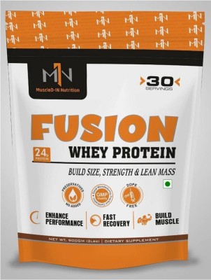 MuscleD-IN Nutrition Fusion Whey 2lbs Choco Caramel Whey Protein(900 g, Choco Caramel)