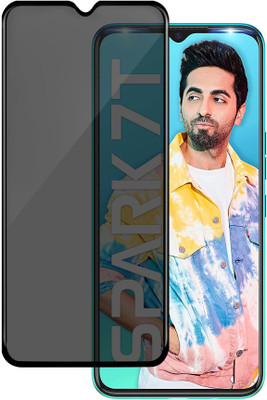 HUPSHY Edge To Edge Tempered Glass for Tecno Spark 7T(Pack of 1)