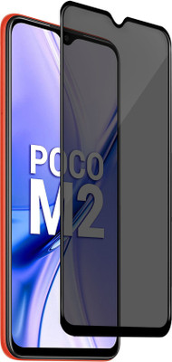 HUPSHY Edge To Edge Tempered Glass for POCO M2(Pack of 1)