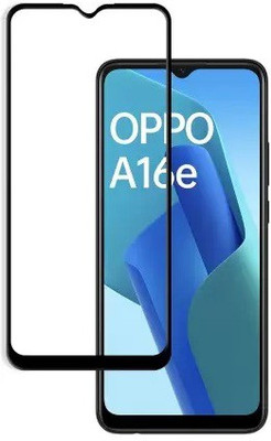 MOBIGENIX Edge To Edge Tempered Glass for OPPO A16E(Pack of 1)