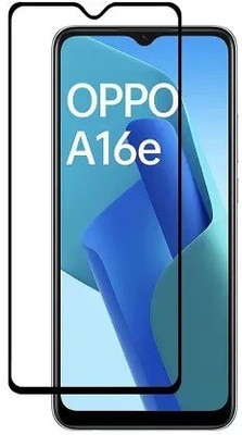 MOBIGENIX Edge To Edge Tempered Glass for OPPO A16E(Pack of 1)
