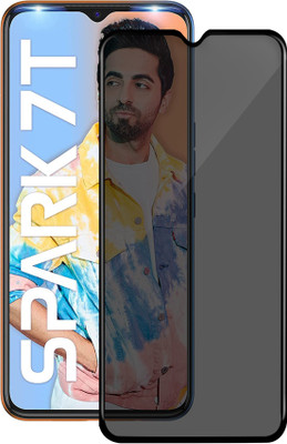HUPSHY Edge To Edge Tempered Glass for Tecno Spark 7T(Pack of 1)