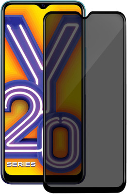 HUPSHY Edge To Edge Tempered Glass for vivo Y20i(Pack of 1)