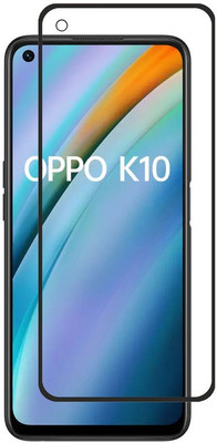 VJS Edge To Edge Tempered Glass for OPPO K10(Pack of 1)