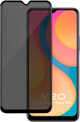 HUPSHY Edge To Edge Tempered Glass for vivo Y20(Pack of 1)
