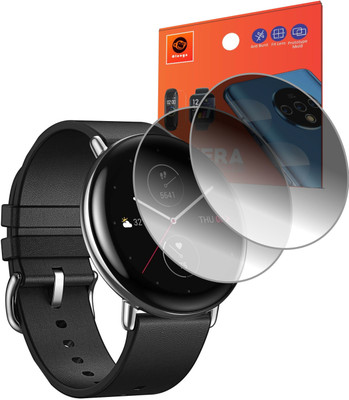 Olonga Screen Guard for Amazfit zepp e (round) Smartwatch(Pack of 2)