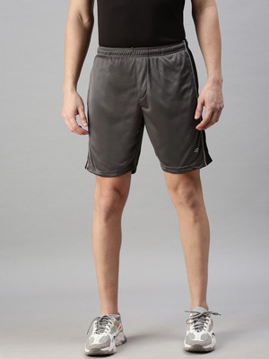 GENX INSSTADRY Solid Men Dark Grey Sports Shorts