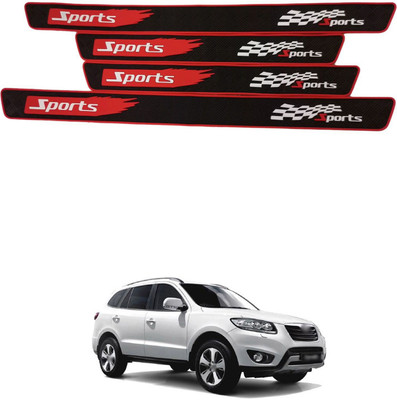 PECUNIA Rubber Car Bumper Guard(Multicolor, Pack of 4, Hyundai, SantaFe)