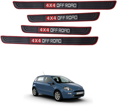 PECUNIA Rubber Car Door Guard(Multicolor, Pack of 4, Fiat, Punto)