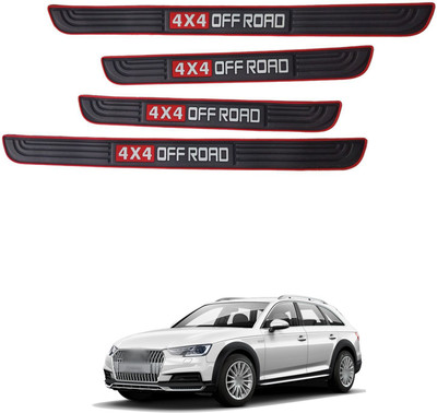 PECUNIA Rubber Car Bumper Guard(Black, Pack of 4, Audi, A4)