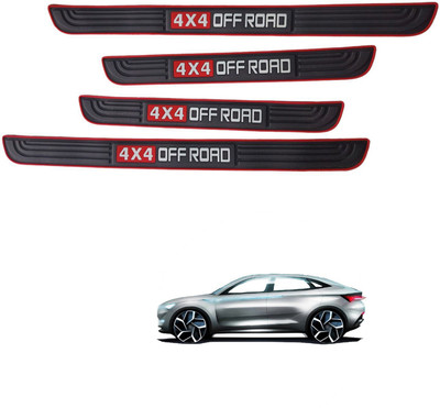 PECUNIA Rubber Car Door Guard(Multicolor, Pack of 4, Skoda, Universal For Car)