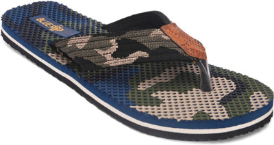 Blue Pop Men Flip Flops(Multicolor , 8)