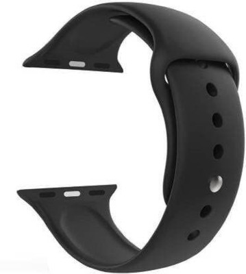 Asotai Soft Silicone Strap Band for iWatch 42mm/44mm, Compatible with Series 1/2/3/4/5 Smart Watch Strap(Black)