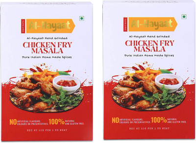 Hayaat Chicken Fry ( Classic , Hot & Spicy) - Easy to Cook Mix masalas (Pack 2)(2 x 0.05 kg)