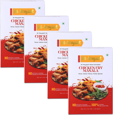Hayaat Chicken Fry ( Classic , Hot & Spicy) - Easy to Cook Mix masalas (Pack 4)(4 x 50 g)