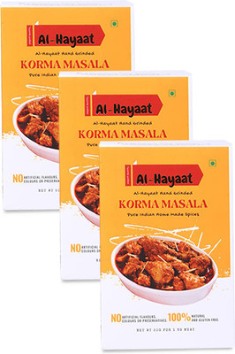 Hayaat KORMA MASALA ( Classic & Spicy) - Easy to Cook Mix masalas pack-3(3 x 0.05 kg)