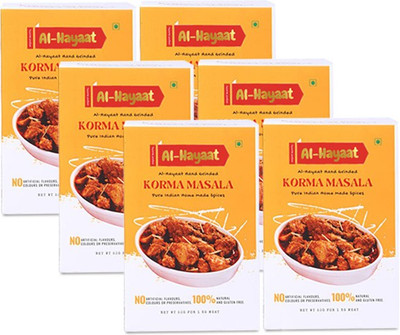 Hayaat KORMA MASALA ( Classic & Spicy) - Easy to Cook Mix masalas pack-6(6 x 0.05 kg)