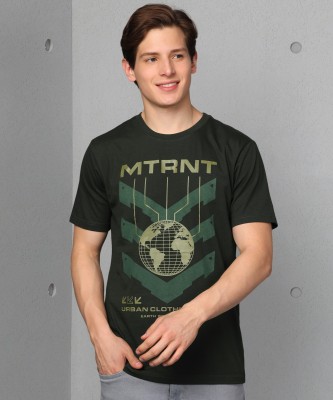 METRONAUT Self Design Men Round Neck Grey T-Shirt - Buy METRONAUT