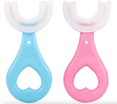 ND BROTHERS Children Infrant Toothbrush 360 Degree U-shaped Soft Toothbrush(Pack of 2)
