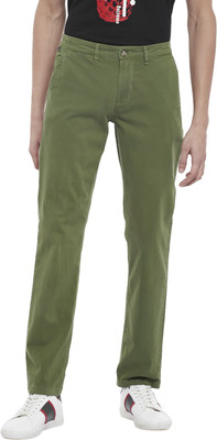 Urban Ranger by Pantaloons Slim Fit Women Green Trousers