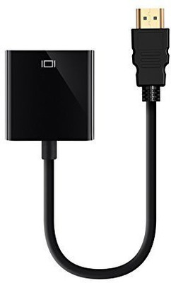 VibeX  TV-out Cable HDMI to VGA Adapter Cable-F4(Black, For Computer)