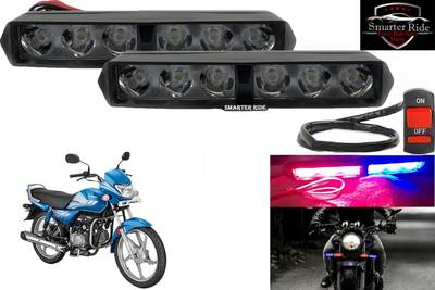 SMARTER RIDE 6 LED Red Blue Flasher Warning Police Strobe LED