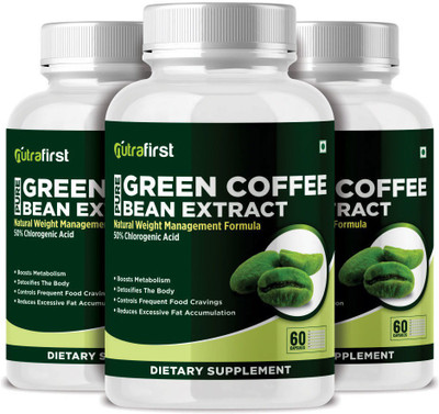 NutraFirst Green Coffee Bean Weight Loss Capsules For Men & Women(3 x 60 Tablets)
