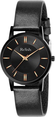 RELish RE-L2020B RE-L2020B Black Dial Black Color Strap Analog Watch Analog Watch  - For Women