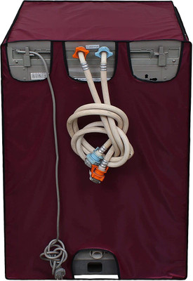 Super Furnishing Top Loading Washing Machine  Cover(Width: 59 cm, Maroon)